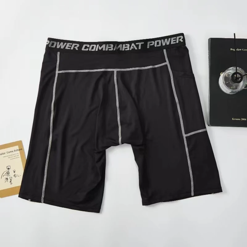 Men Boxers Sports Underwear Underpants Gym Shorts Quick-Drying Sweatpants Moisture Absorption Breathable Fitness