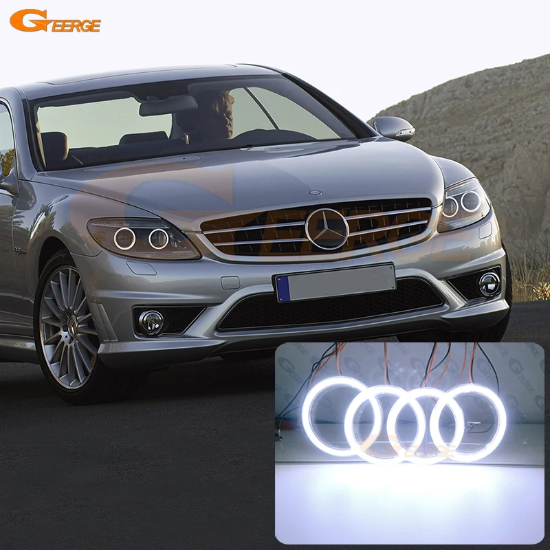 

Для Mercedes Benz S Class W216 C216 2006 2007 2008 2009 2010 2011 2012 2013 Ультра яркий Cob Led Angel Eyes Kit Halo Rings