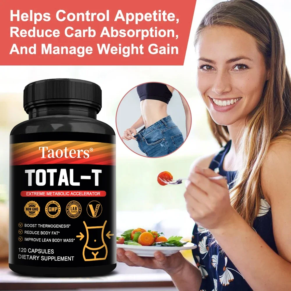 Taoters Vitamin C, Niacin, Chromium Capsules - Weight Management Supplement, Fat Burning, Body Shaping