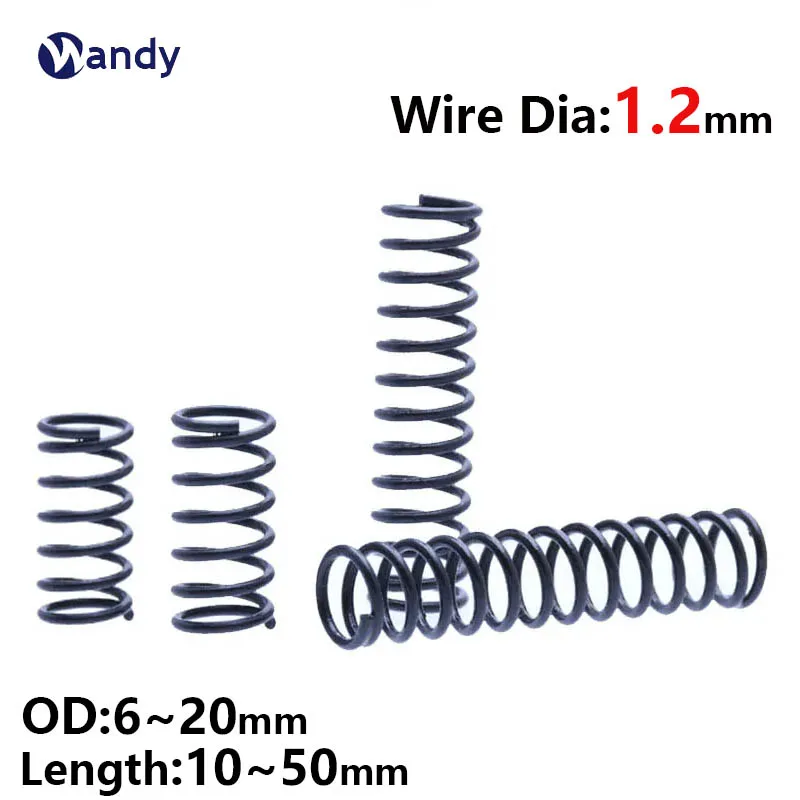 

Y-type Compression Spring 65 Manganese Steel Pressure Spring Wire Diameter 1.2mm OD 6 7 8 9 10 11 12 13 14 15 16 17 18 19 20mm