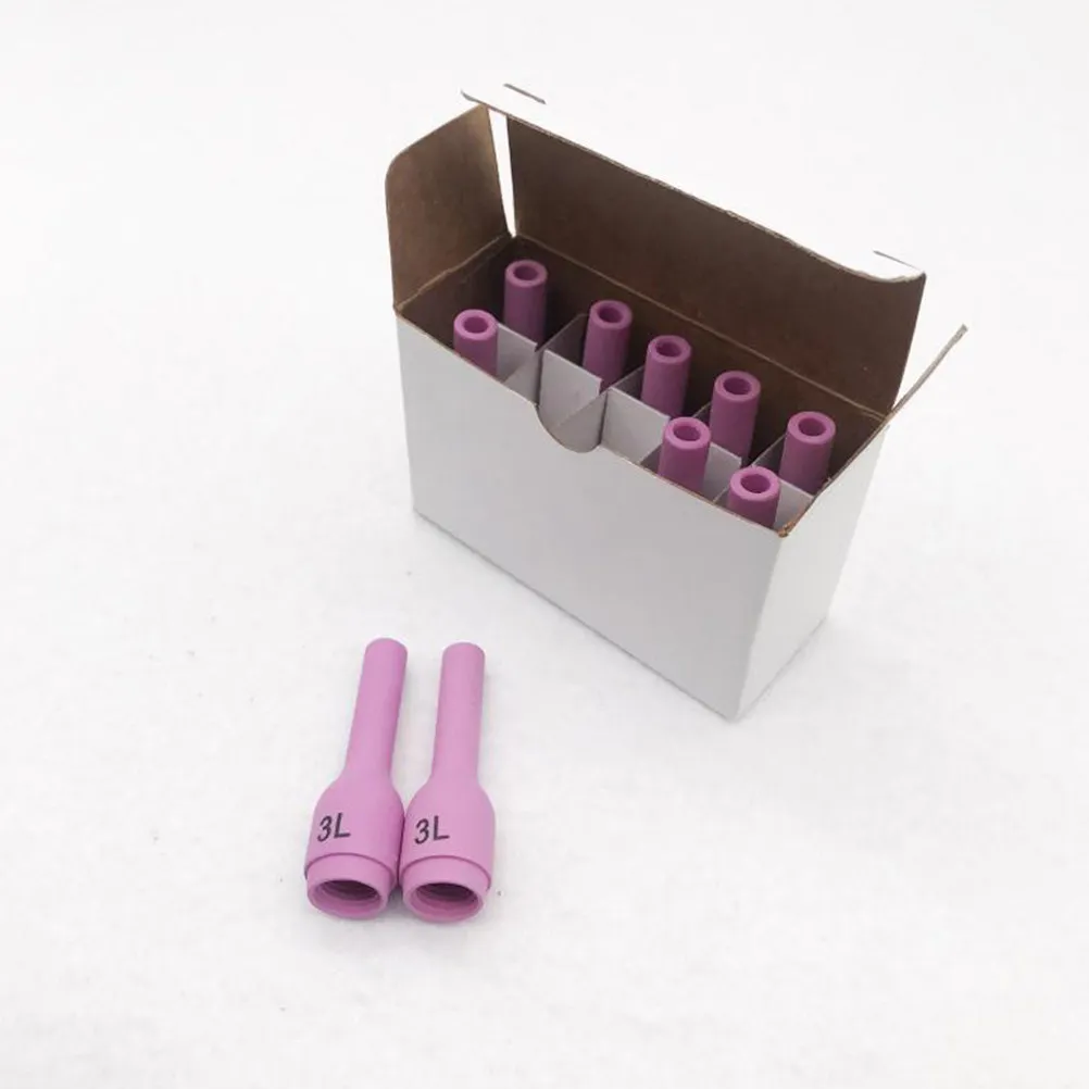 

10Pcs Ceramic Nozzle 796f70 3L Argon Arc Welding Nozzle Extended Design High Efficiency for Wp-9 20 25 Welding Torch Use