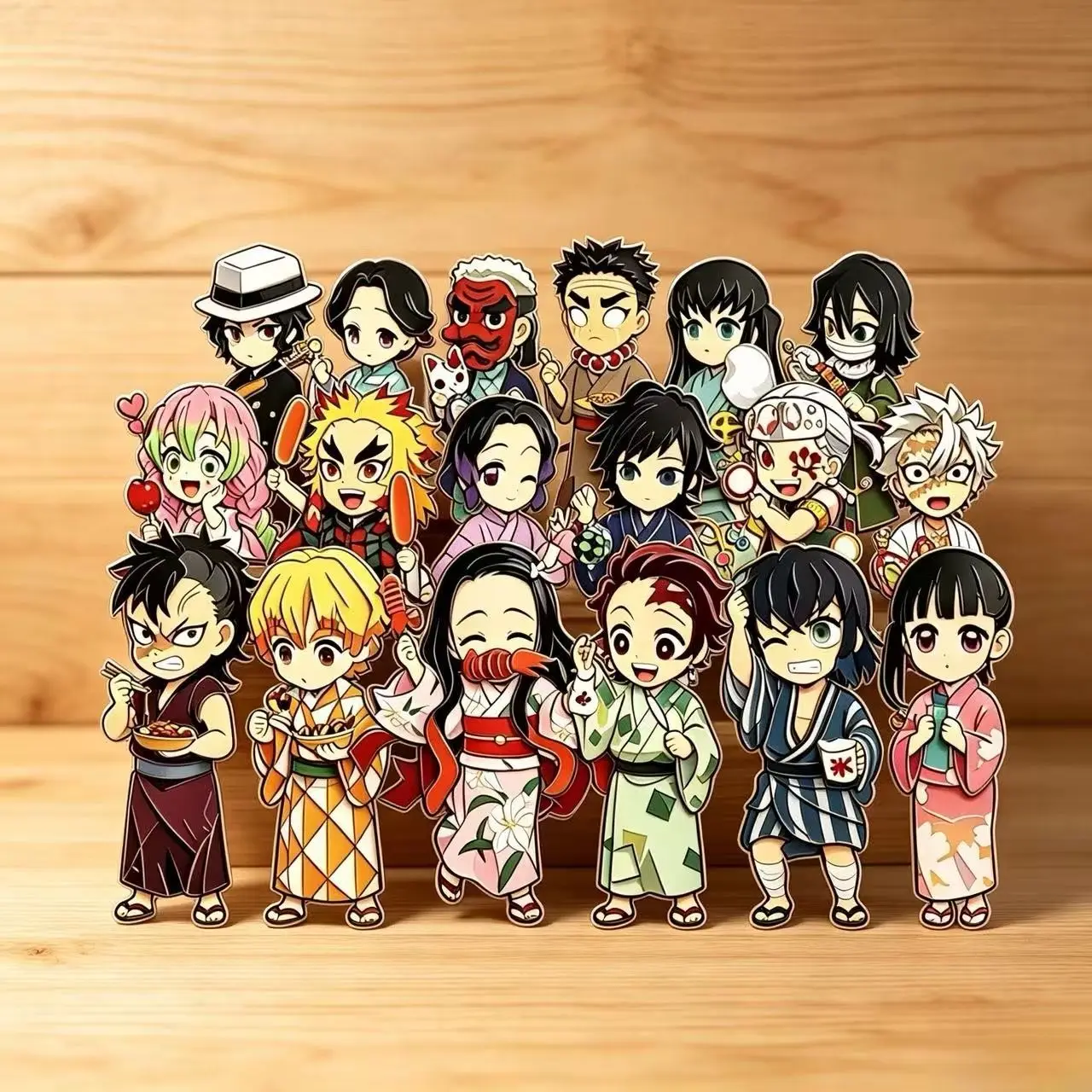 Demon Slayer Cartoon Anime Metal Magnetic Refrigerator Magnet Collectible Souvenir Holiday Gift for Fans Home Kitchen Decoration view 6
