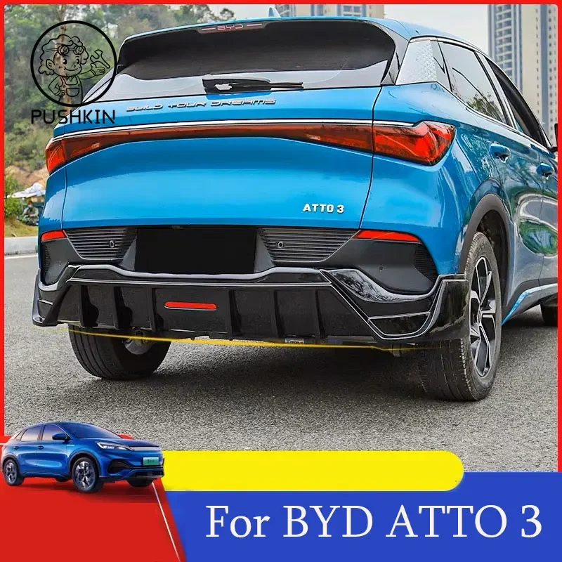 Per BYD ATTO 3 2022 2023 auto paraurti anteriore Lip Body Kit Spoiler Splitter Canard Lip Splitter Tuning accessori