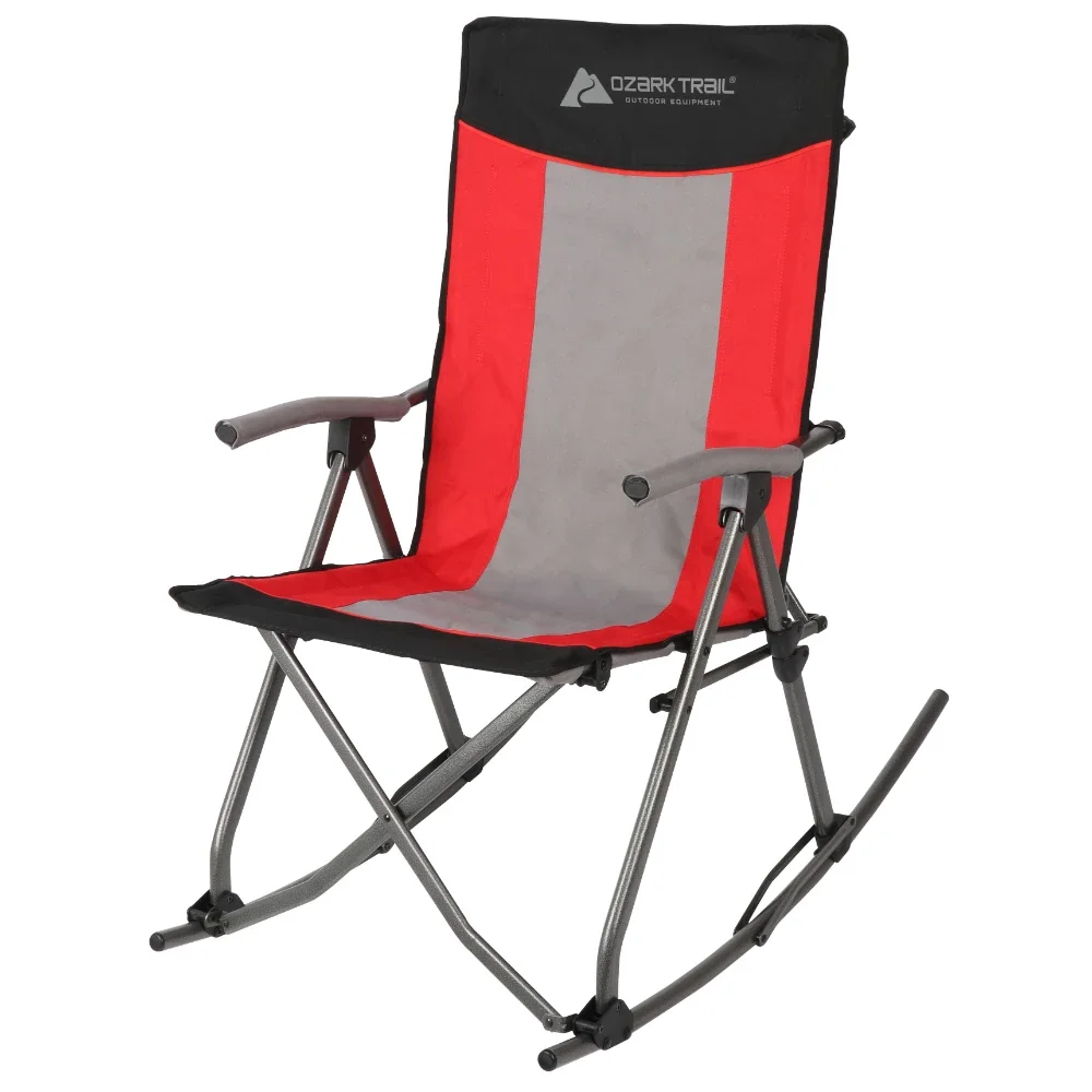 Trail Camping Rocking Chair, Red Camping Chairs Folding Chair Naturehike Outdoor Chair Fishing Chair