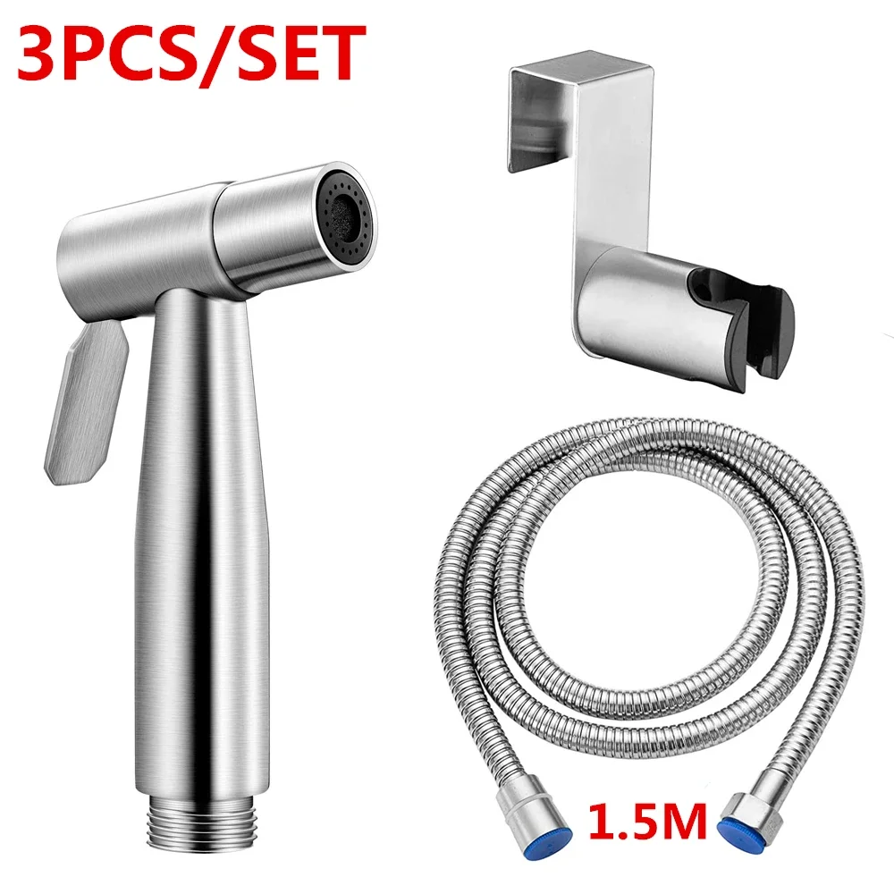 Handheld Wc Bidet Wasserhahn Sprayer Edelstahl Bad Bidet Sprayer Set Hand Sprayer Dusche Kopf Selbst Reinigung Kein Schlag