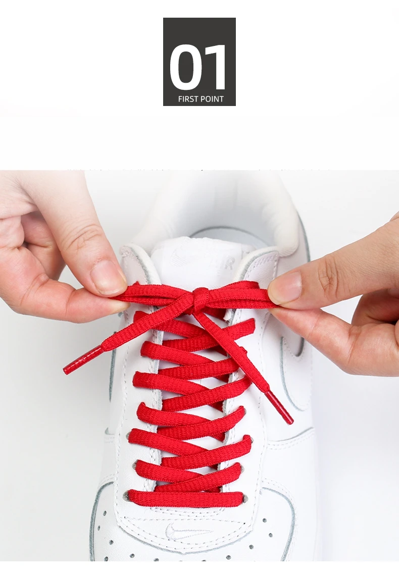 Ovale, halbkreisförmige Sport-Schnürsenkel, gewebte, runde Schnürsenkel, klassische, unisex Schnürsenkel als Ersatz für Sneaker und Freizeitstiefel. – Detail 12