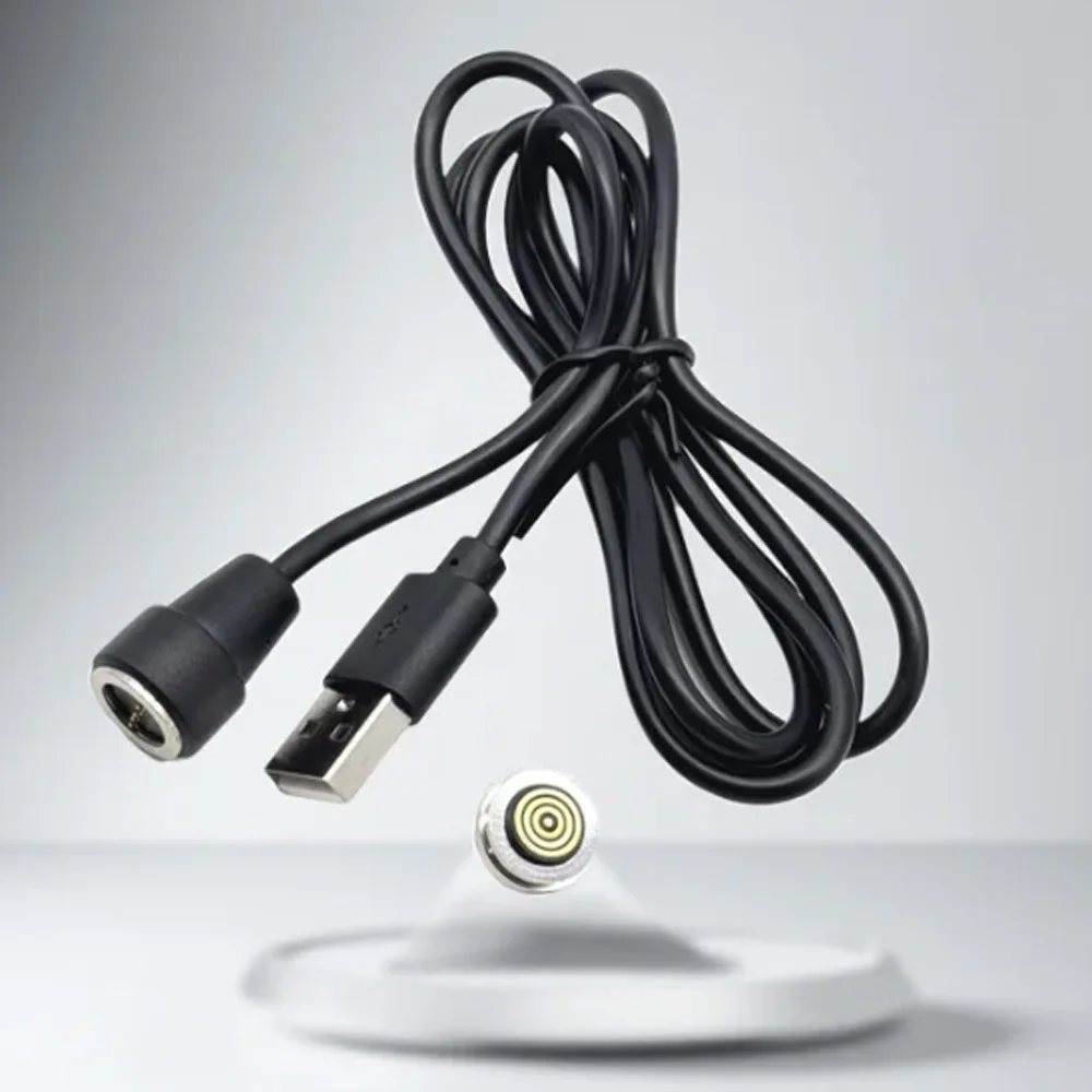 

1pc USB 4Pin cable large current Waterproof Spring Loaded Male Female 360 ° blind suction DC Magnetic Pogo Pin Connector charger