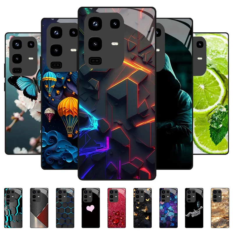 For Infinix Note 50Pro Phone Case Tempered Glass Shell For Infinix Note 50 Pro Plus 50X 50S Note50 Bumper Coque Shockproof Cover