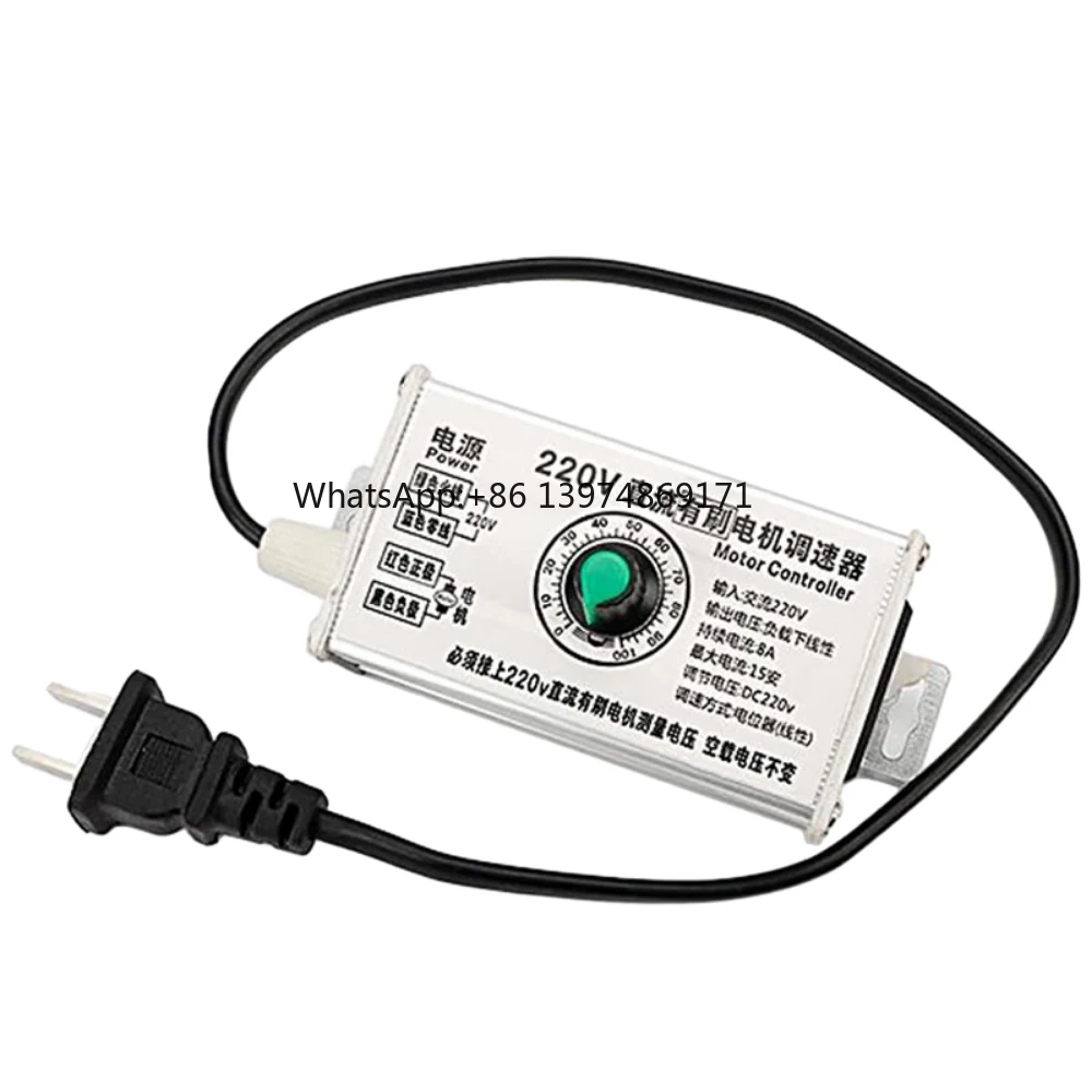 220V DC Brush Motor Governor Input AC220V Output DC10-220V Adjustable Motor Speed Regulator 4000W High Power Speed Controller