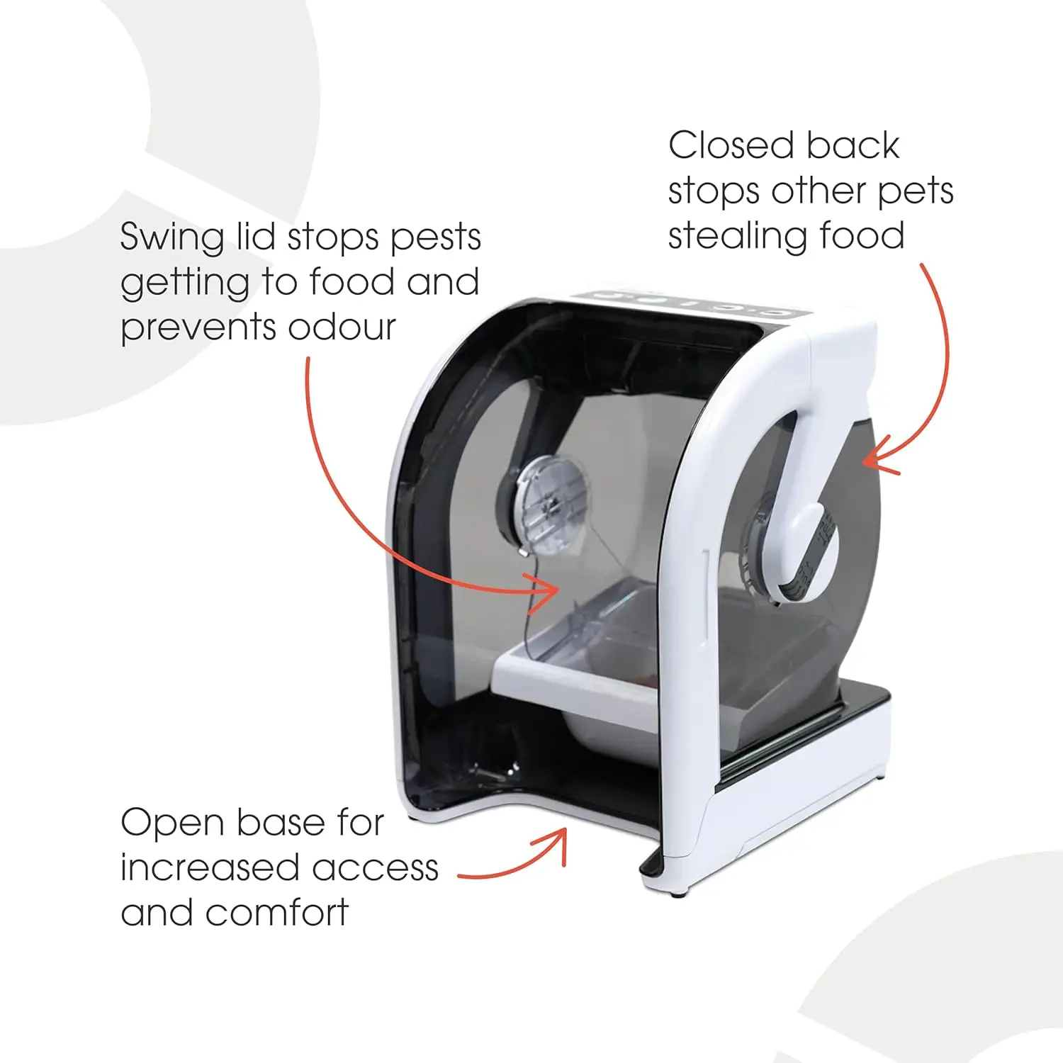 Microchip Pet Feeder with Included ID Disc for Cats and Small Dogs BPA Free Bowl and Enclosed Back BPA and Phthalates Free 4