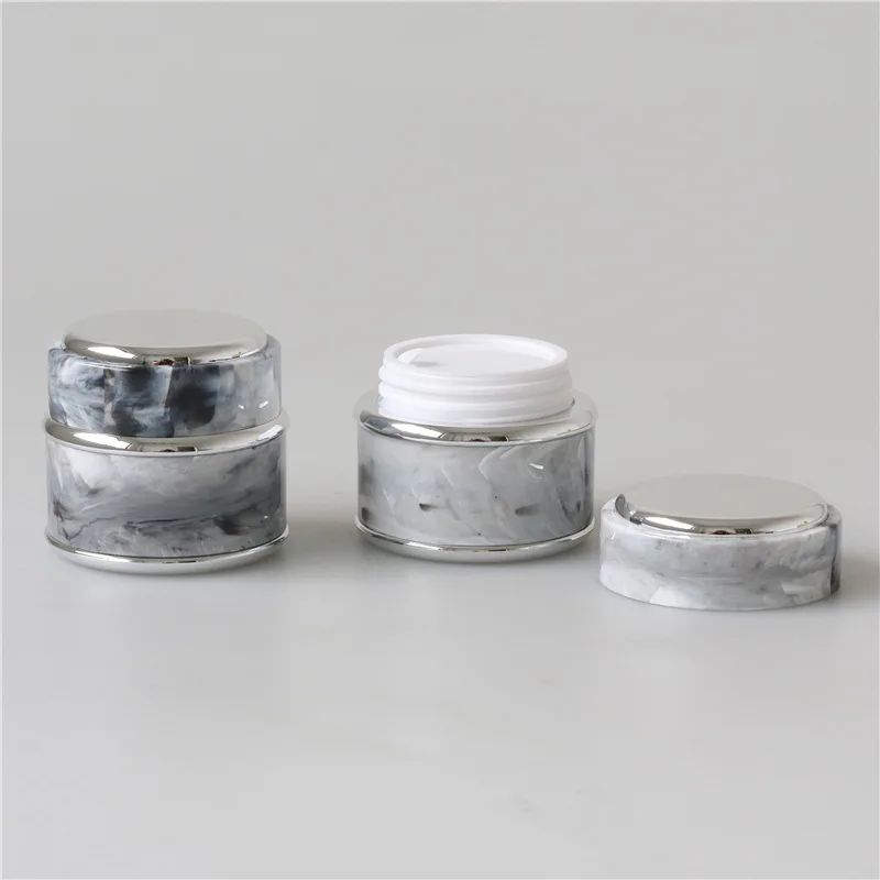 1PCS 15ML Marble Pattern Cream Bottle Portable Nail Polish Bottles Refillable Travel Size Empty Perfume Sprayer Distributor