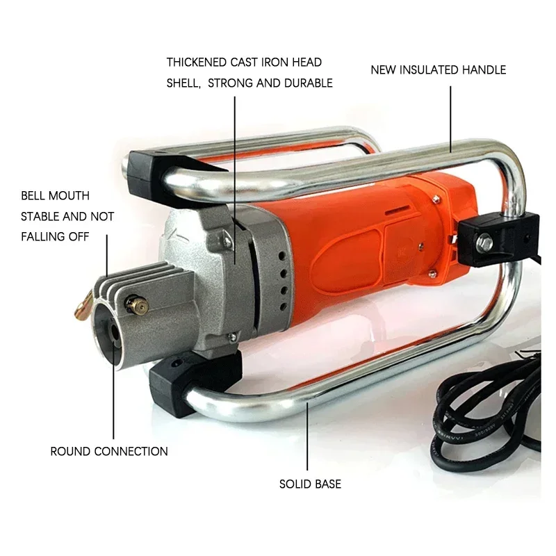 hot sales Single-Phase 220V High-Frequency Concrete Vibrator Motor Rod for Construction Site Cement Vibration Equipment