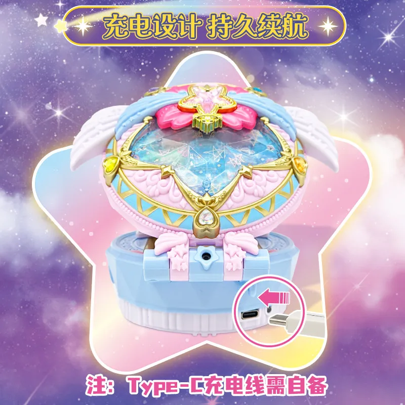 

В наличии! Официальная волшебная игрушка-трансформер Pokota Shining Meteor Box с NFC-сенсором, 27 функций, для девочек, подарок принцессе.