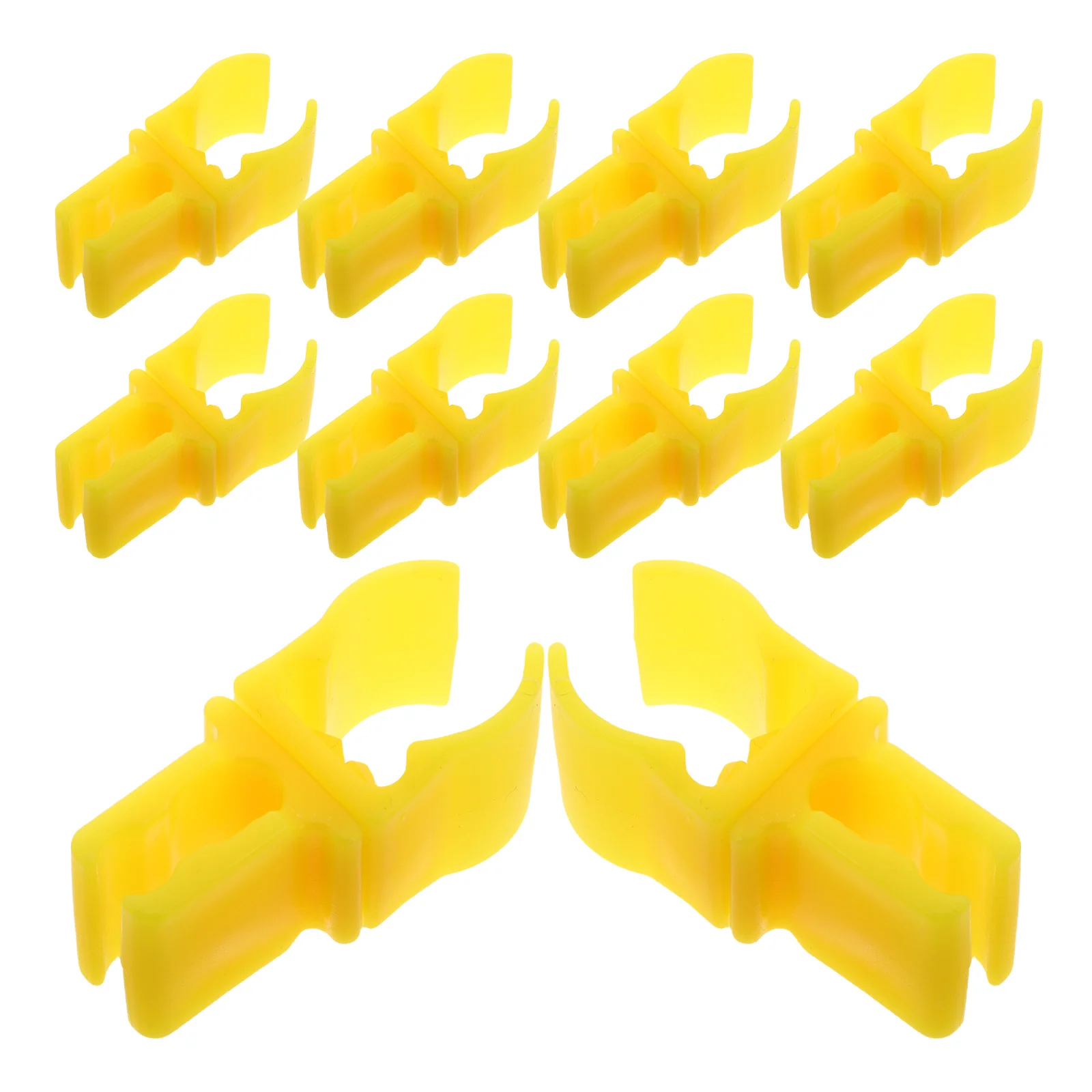 

10 Pcs Football Training Flag Pole Clips Soccer Goal Connectors Dog Ring Buckles Pipe Buckle Hardware Clip Clasp Fitness