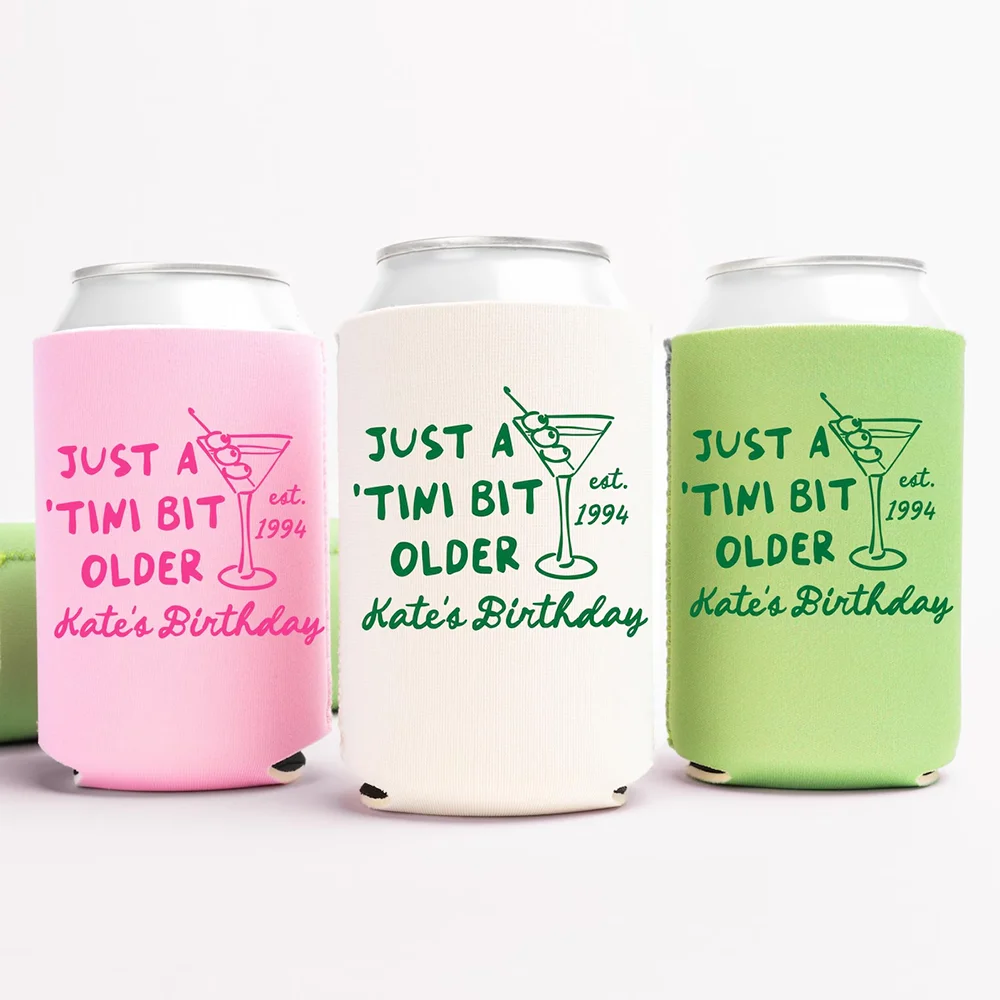 مخصص 4 قطعة فقط بت صغير قديم يمكن المبردات مارتينيس حفلة عيد ميلاد الجدول اكسسوارات المشروبات مقبلات 21st 30th هدية عيد ميلاد #1