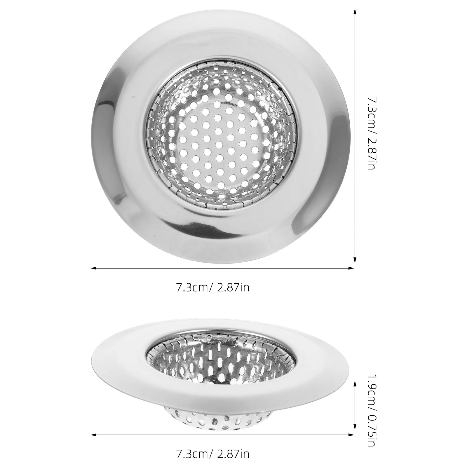 Premium Stainless Steel Sink Strainer for Kitchen Drain Fine Mesh Filter Screen Waste Catcher Clog Prevention Dishwasher Safe