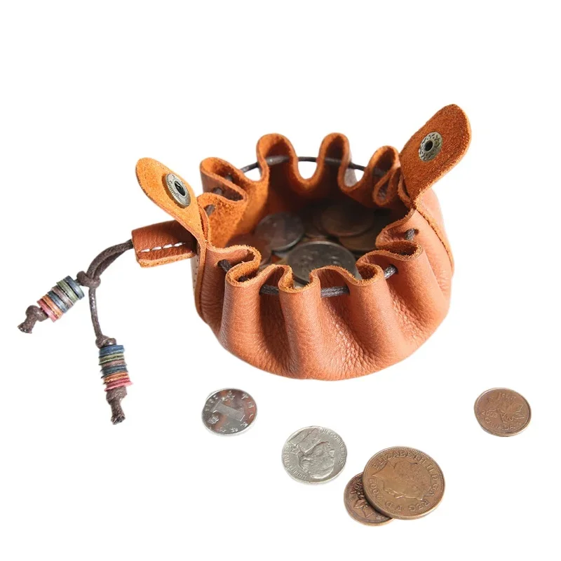 Entertainment Gambling Tool Multiple Sides Storage Pouch Genuine Leather Drawstring Pouch Board Game Dice Bag Tray Coin Purse