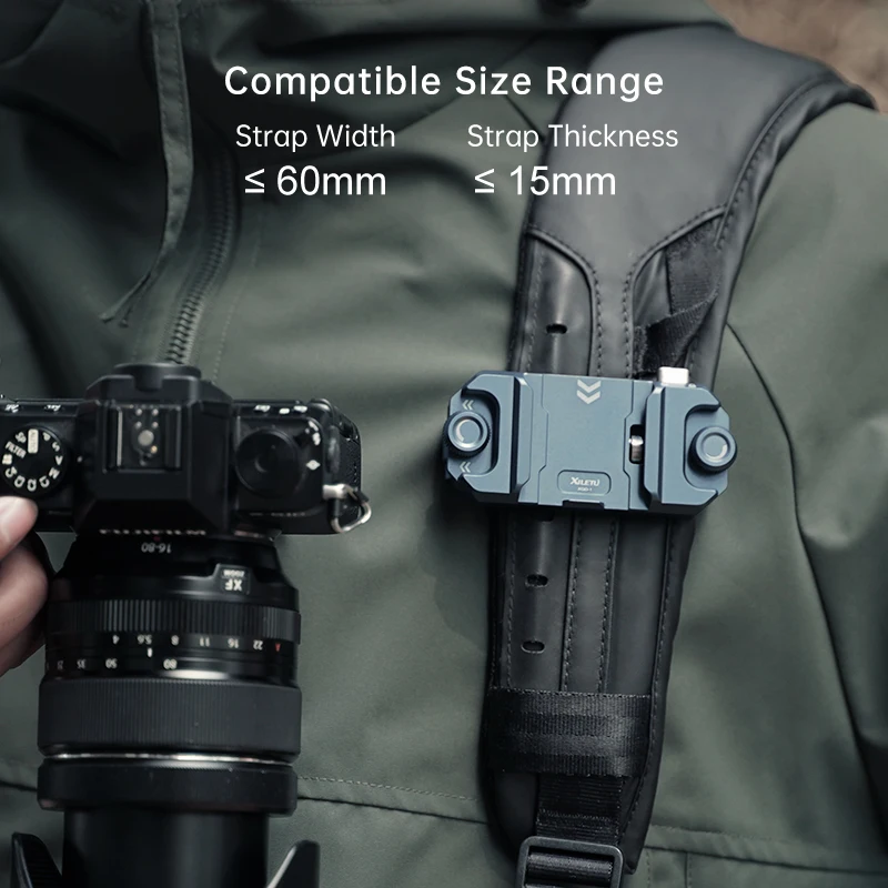 XILETU XQD1 Camera Capture Clip Arca Swiss Quick Release Plate Clamp Quick Switch Tripod Slider Mount Adapter