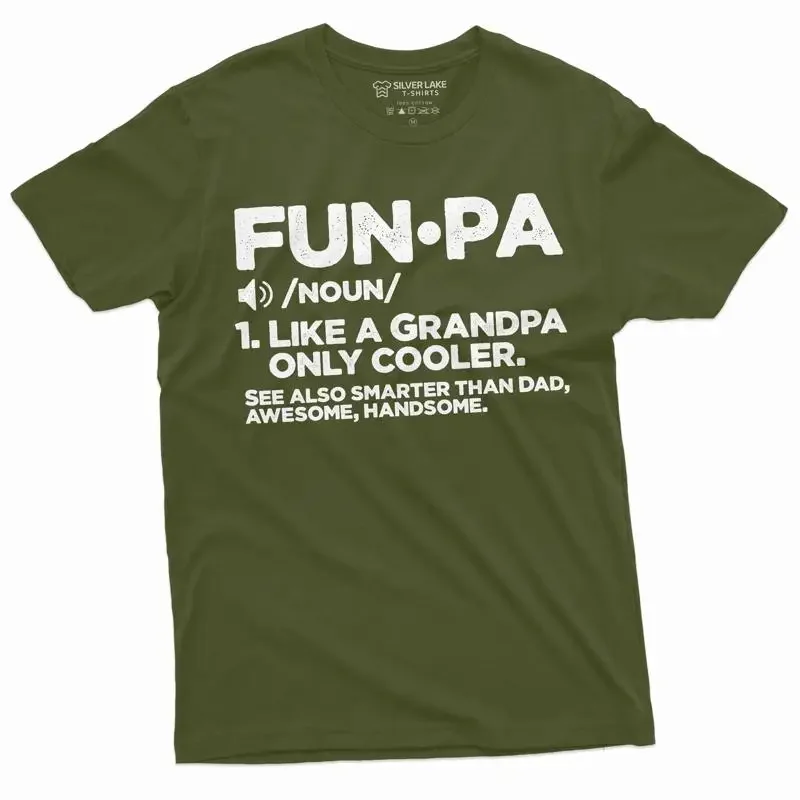 Funpa Funny Grandpa Father's day shirt Grandfather Pops Pop gift T