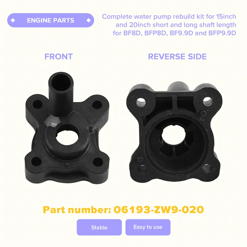 

N26R-Water Pump Replacement Kit- Complete Rebuild Set 06193-ZW9-020 For Honda BF8D, BF9D BFP8D, BFP9.9D
