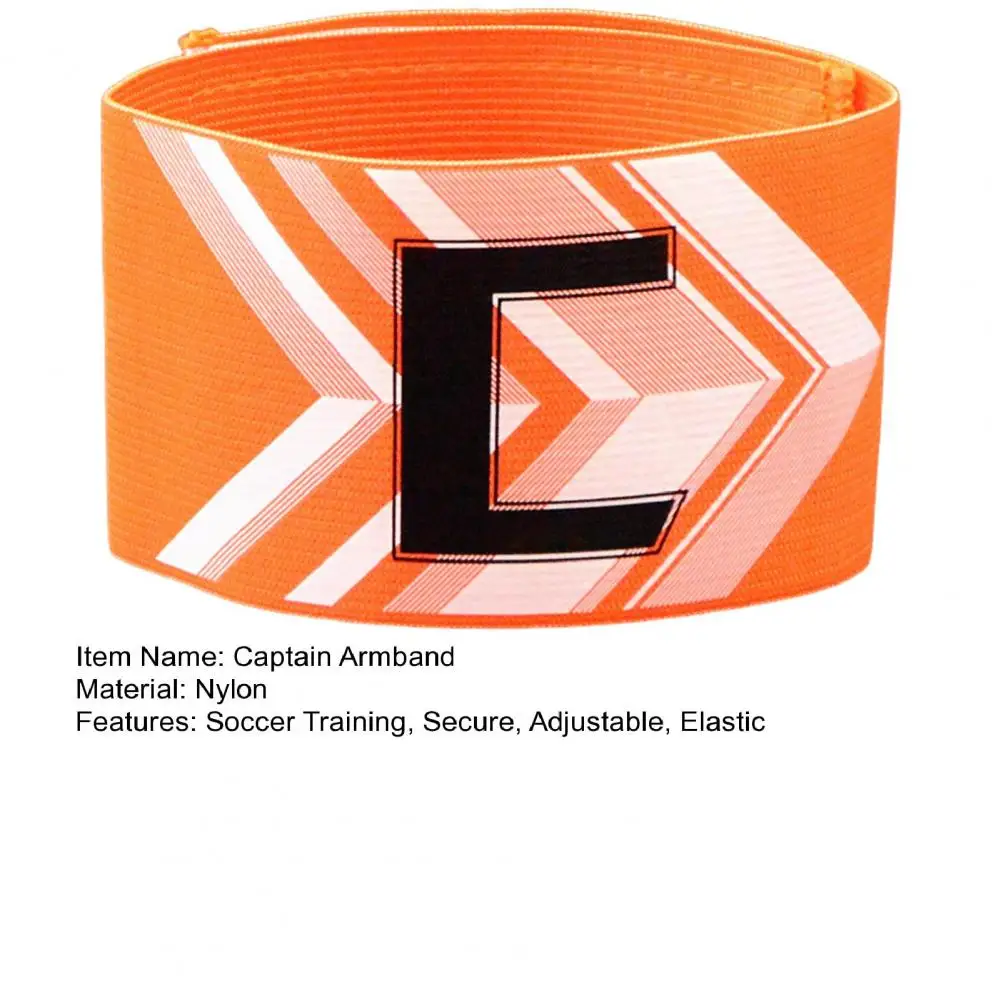 ปลอกแขนกัปตันทีมฟุตบอลขนาด 36 ซม. ปรับได้ ปลอกแขนกัปตันทีมแบบ unisex สำหรับผู้ใหญ่และเยาวชน อุปกรณ์ตกแต่งฟุตบอล อุปกรณ์กีฬาสำหรับทีม