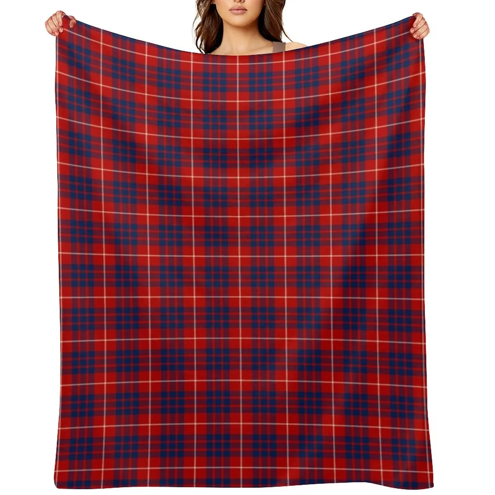 

Clan Hamilton Tartan Throw Blanket Summer Beddings wednesday christmas gifts warm winter Blankets