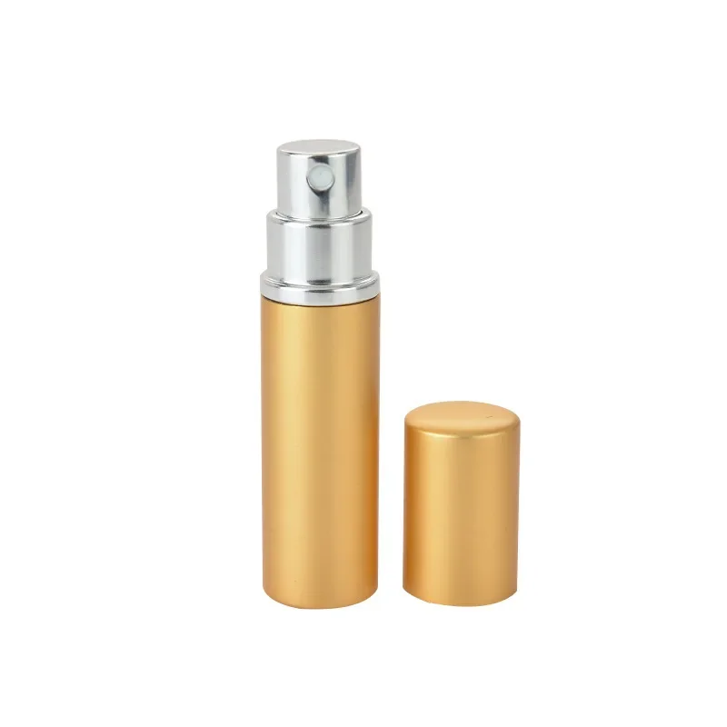 Mini portatile da 5ml per flacone di profumo riutilizzabile in alluminio da viaggio con Spray e contenitore cosmetico vuoto con atomizzatore