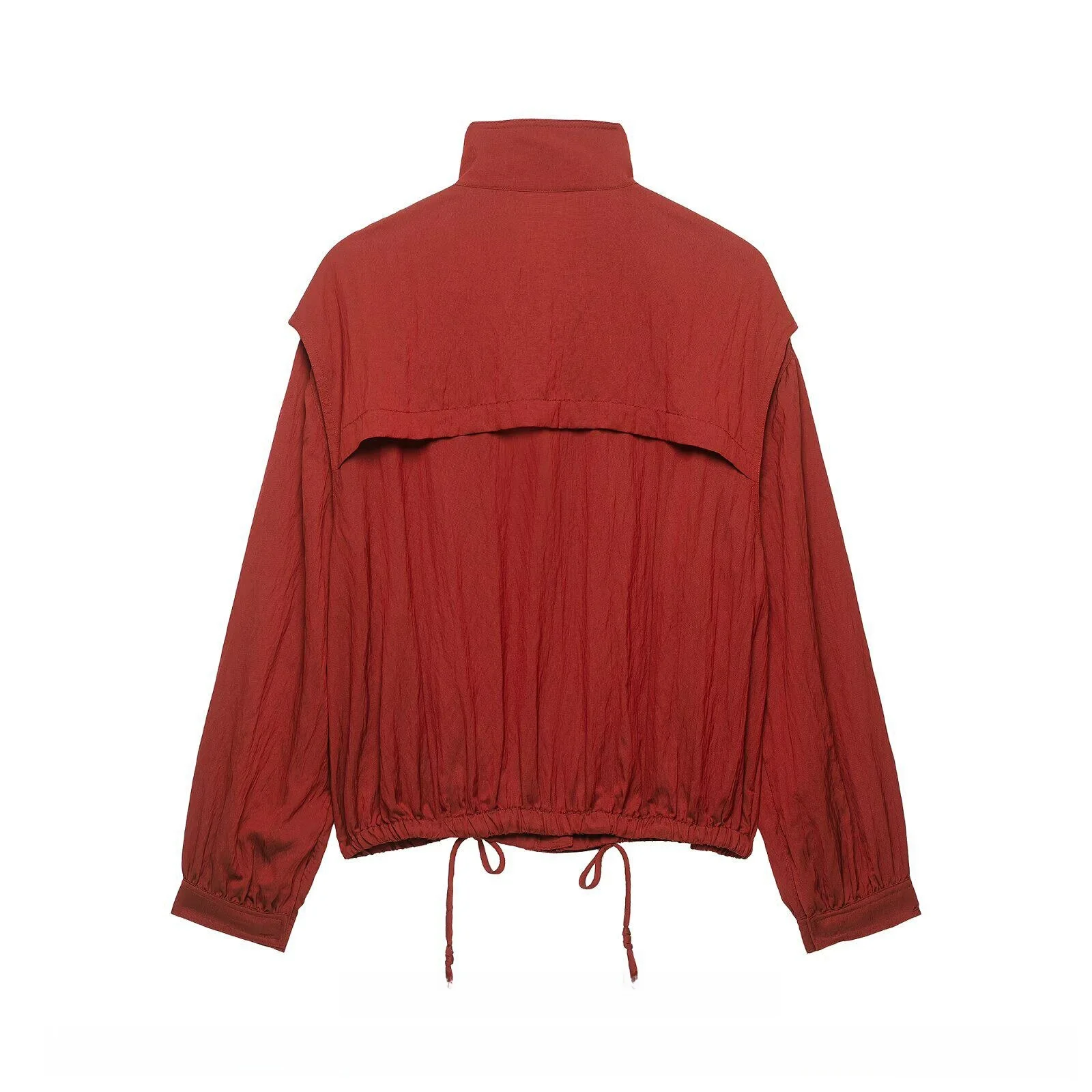 New 2026 Early Autumn Women's Long Sleeve Stand Collar Double Lapel Jacket Wide Leg Pants Fashionable Versatile Standard Fit ...