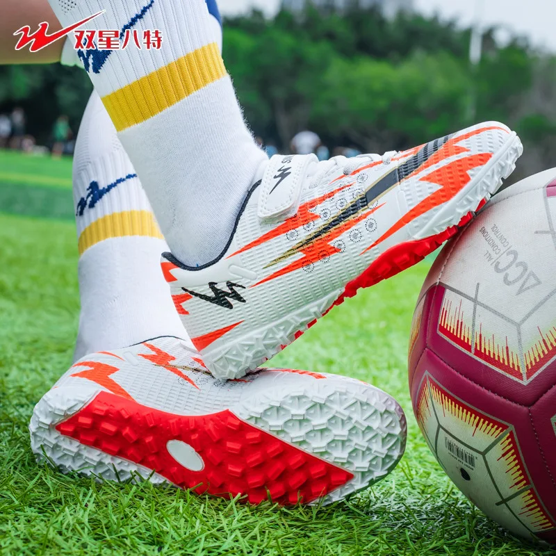 

Turf Stud Football Shoes for Children Breathable Anti-Slip for Primary Secondary Students Training on Artificial Turf