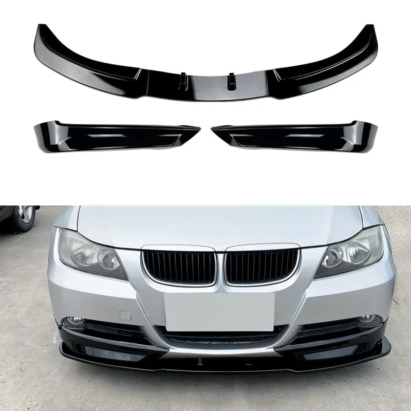 

For BMW 3 Series E90 E91 320i 325i 2005-2008 Front Bumper Lip Splitter Spoiler Corner Body Kit Exterior Modification Accessories