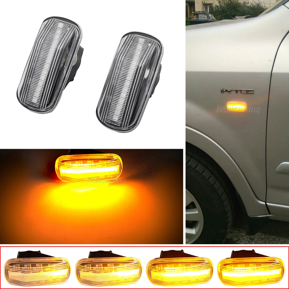 2pcs Led Dynamic Side Marker Turn Signal Light For Honda Stream S2000 CR-V HR-V Civic City Fit Jazz Accord Repeater Signal Light