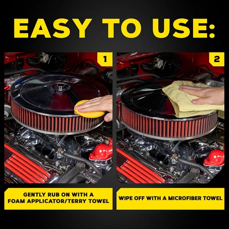 Multi-Purpose Chrome Polish And Restoration Wax for Chrome-Plated Surfaces Ideal for Wheels Exhaust Ports And Vehicle Tr
