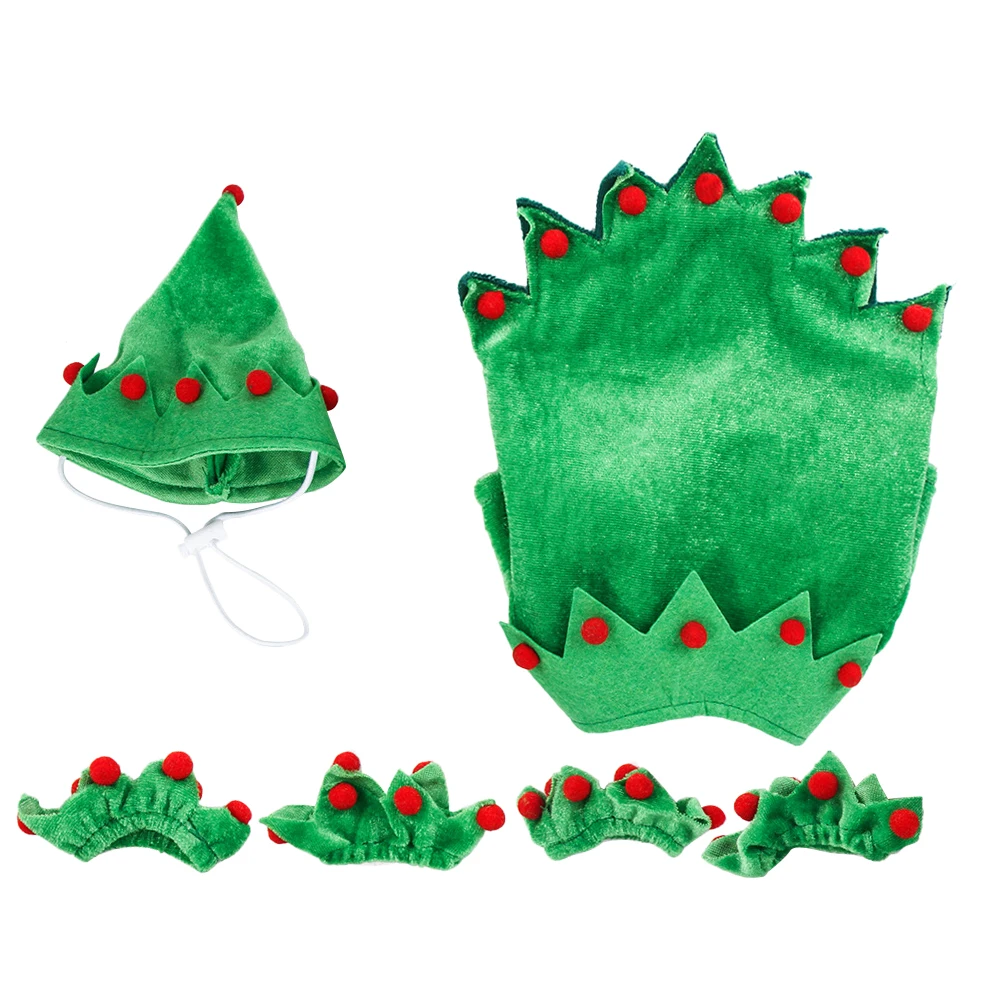 

Christmas Dog Clothes Winter Bandanas Warm Apparel Durable Pet Costume Tree Design Outdoor Activities Photo Taking Pet Supplies