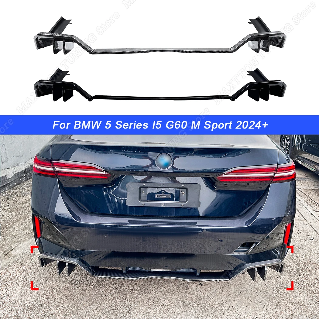 

For BMW 5 Series G60 Sedan & i5 eDrive 40 M Sport 2024+ Rear Bumper Diffuser Splitter Lip Car Accessories Tuning Guard Spoiler