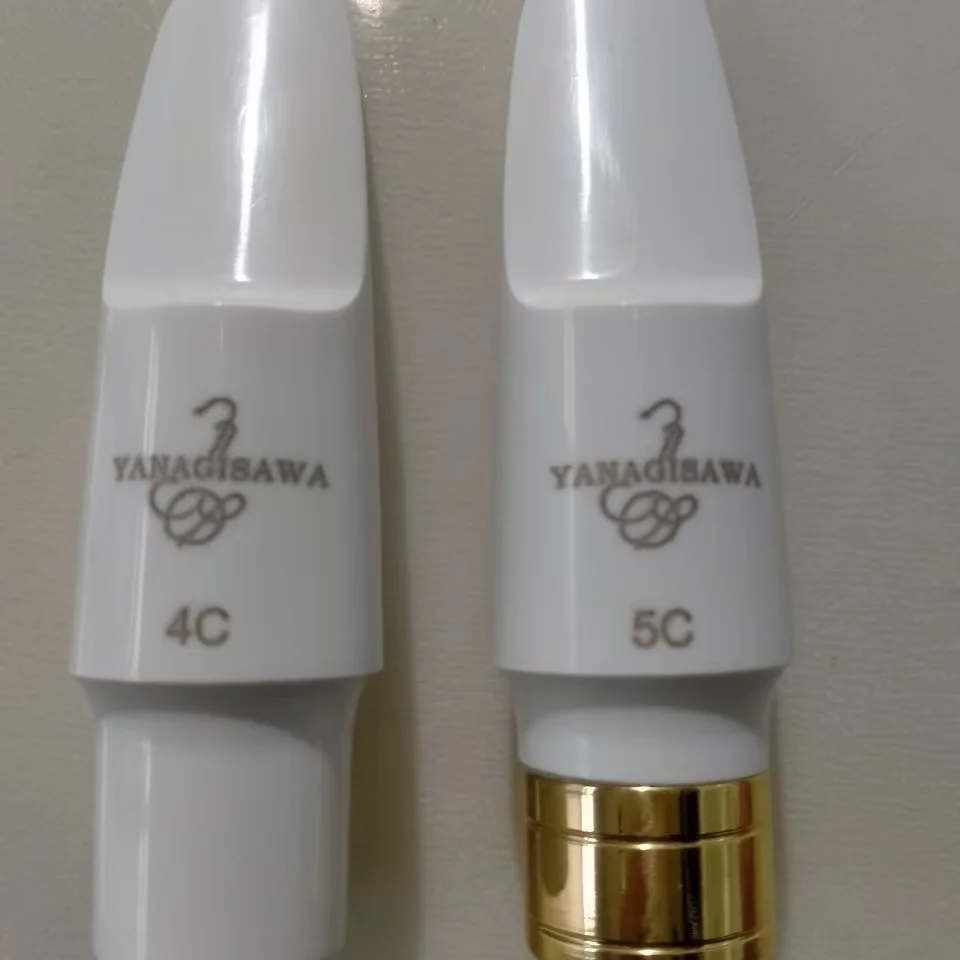 Boquilla de Saxofón Alto Semimetálica Estilo YANAGISAWA, Accesorio de Repuesto Profesional para Instrumentos de Viento