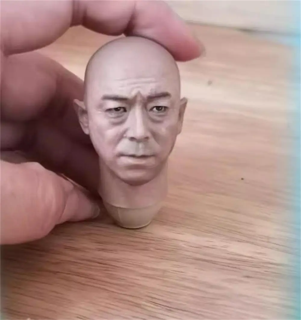 For Sale 1/6th Asia Huang Bo The Best Actor Player Bald Version For 12inch Action Doll Accessories