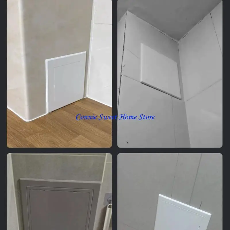 LXAF Plastic Opening Flap Cover Plate For Bathroom Kitchen Pipe Concealments