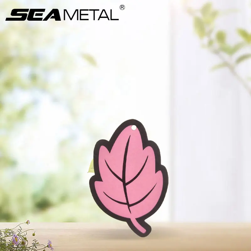 SEAMETAL Leaves Style Car Air Freshener Car Perfume Pendant Interior Aromatherapy Diffuser Solid Flavoring Auto Smell Accessori