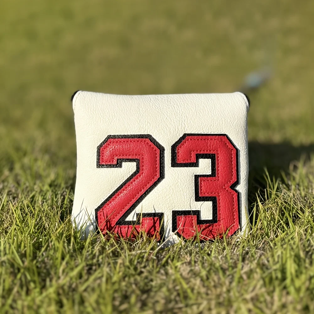 Goat No. 23 Pattern PU Putter Cover With Magnetic Closure, Waterproof Wear-resistant And Durable Putter Cover, Golf Accessories