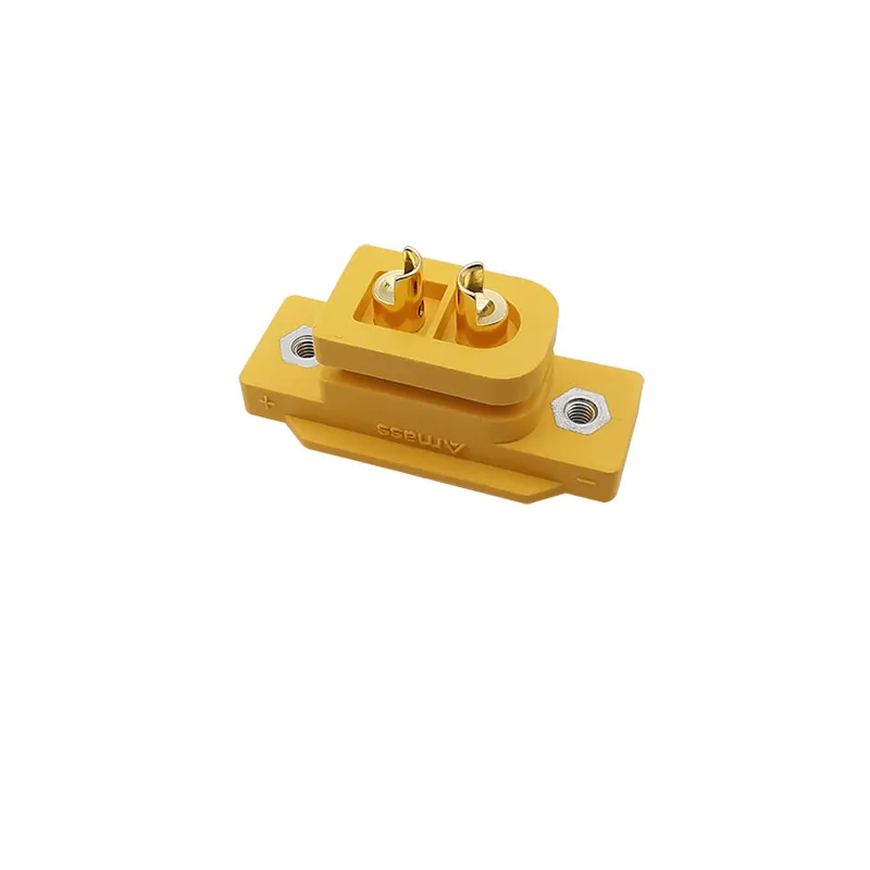 2Pcs XT60E XT60 Female Socket Connectors Gold / Nickel-Plated Power RC Drone Toy Battery DIY Soldering Panel Mount With Screws