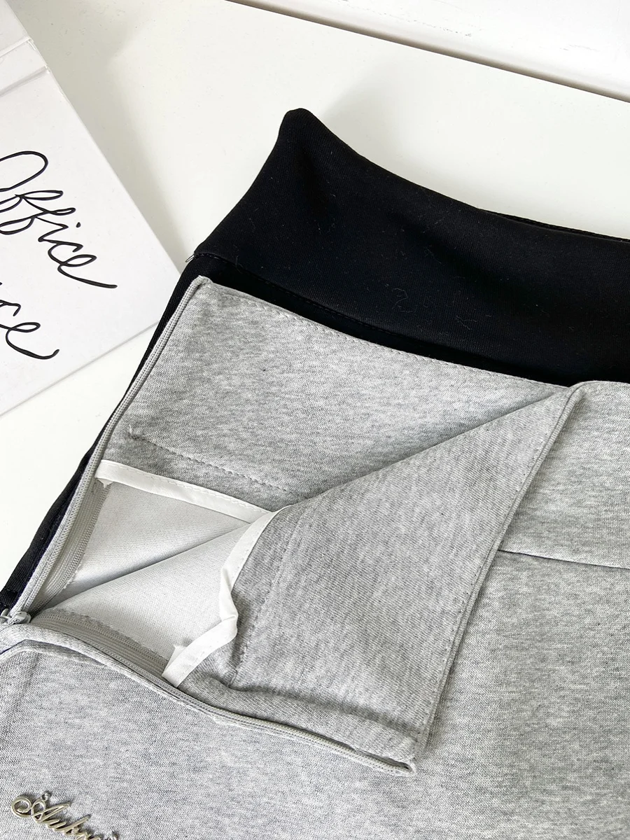 Pantaloni a vita alta con gonna a trapezio Pantaloni casual versatili da donna Faion Primavera Estate Coreano Sle Pendolarismo Pantaloni a gamba larga