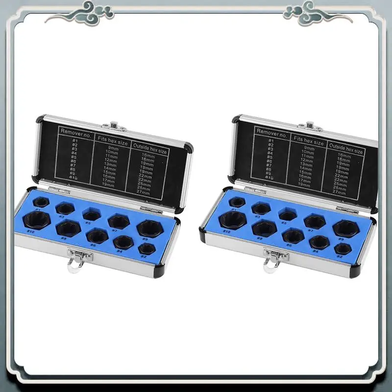 

AC76-20 шт. приводная головка 9-19 мм, поврежденная гайка, шпилька, съемник болтов, набор стопорных инструментов, набор инструментов для нарезания резьбы