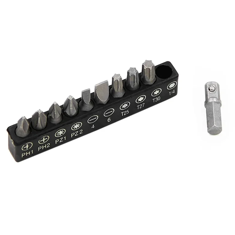 HRBAJ-2X Mini-Ratschenschlüssel mit flachem Kopf, 90-Grad-Offset-Schraubendrehergriff mit Bit-Set, Ratschenschlüssel mit Doppelantriebskopf