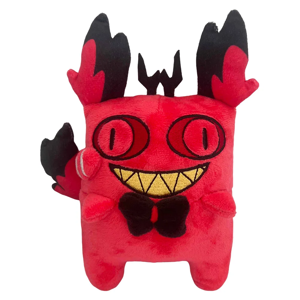 Peluche Chat Maudit Alastor Cosplay, Dessin Animé, Accessoires d'Hôtel, Cadeaux de Noël, d'Anniversaire, Mascotte, Décor d'Halloween, 30 cm, 50 cm, 70cm