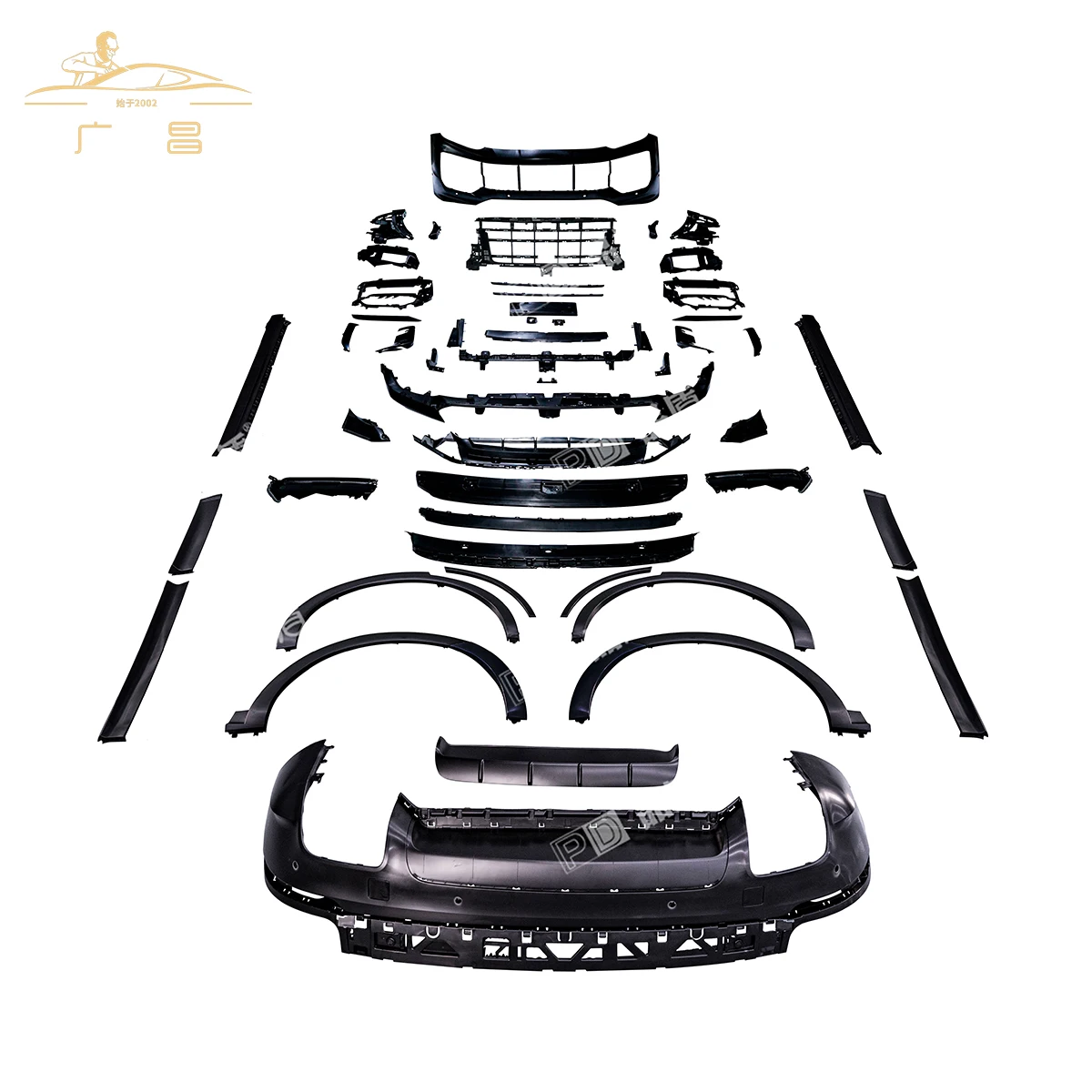 2024-2028 Cayenne Base Coupe Upgrade High-Performance Turbo GT Style Bodykit Facelift Car Front & Rear Bumpers