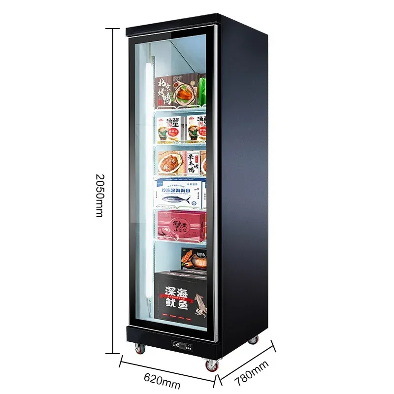 Transparent Cake Vertical Display Ice Cream Mini Refrigerator