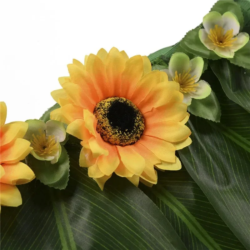 Hawaiian Tropical  Artificial Leaves Floral Boho Beach Dance Skirts Summer Short Hula Grass Party Luau Skirt Costume Sundress