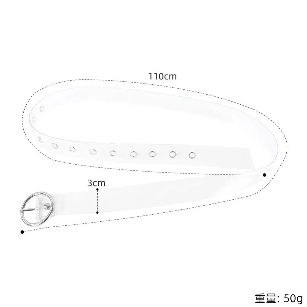 Steampunk Punk Style Transparent Belt Woman Versatile Fashion Pvc Wide Belt Waist Seal Belt Waist Accessory