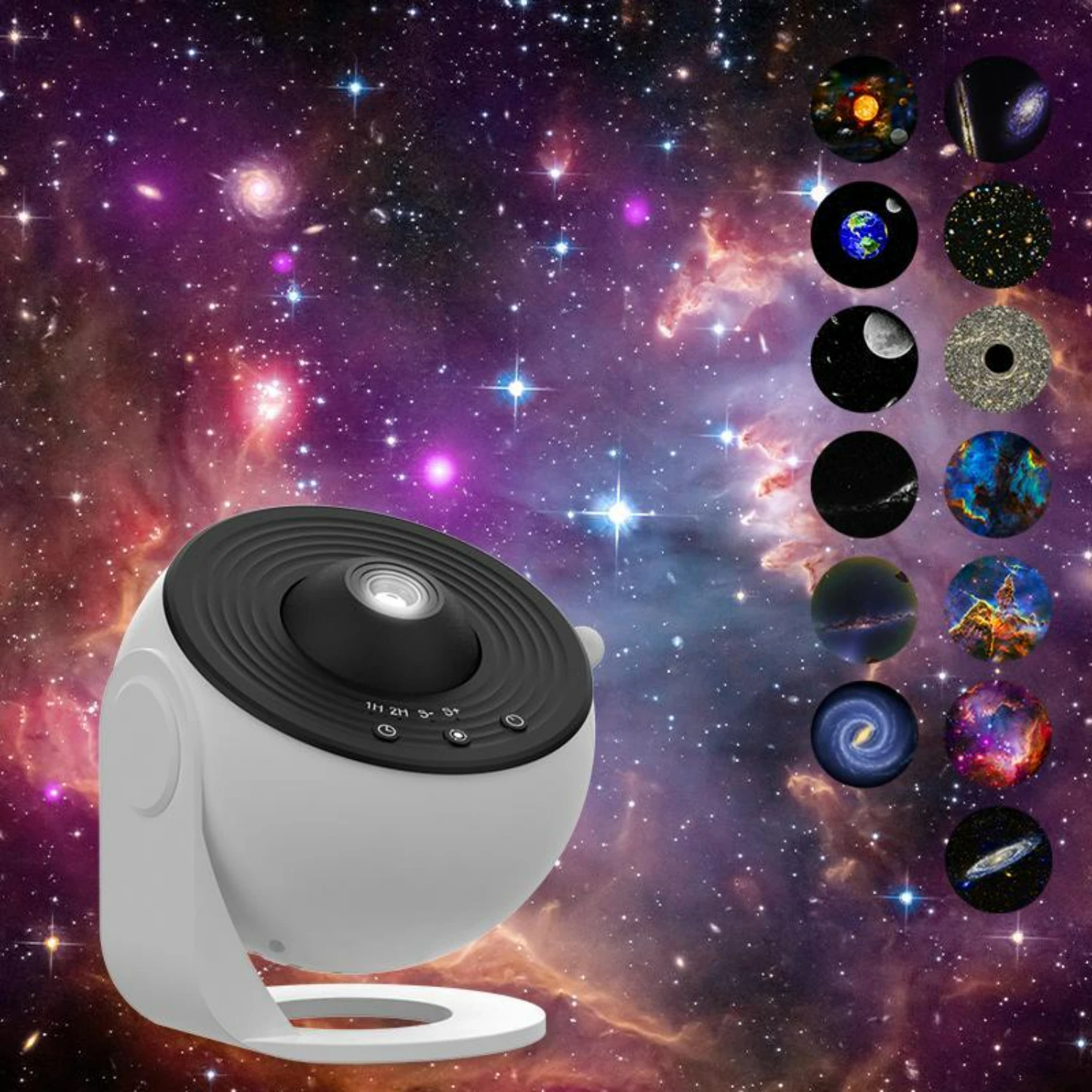 - Enchanting Rotatable Starry Sky Projector  Experience the Magic of 12 In 1 Planetarium LED Light - Perfect Ambiance for Mother