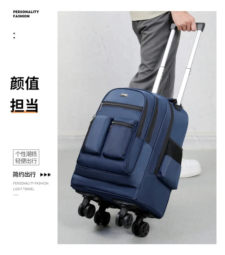 Business-Rucksack für den Außenhandel, Großer Multifunktionaler Doppel-Rucksack, Studentenrucksack, Leichtgewichtig – Detail 4